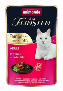 Animonda Cat Vom Feinsten Adult Wołowina + filet z indyka saszetka 85g AAK 83060 - Mokra karma dla kotów - miniaturka - grafika 1