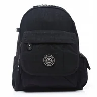 Plecaki - Mały Plecak Damski Lekki z Materiału na Urlop Czarny 10L Bag Street - miniaturka - grafika 1