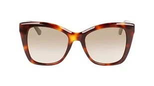 CALVIN KLEIN Damskie okulary przeciwsłoneczne CK22530S, brązowe Havana, jeden rozmiar, Brązowa Hawana, Rozmiar uniwersalny - Okulary przeciwsłoneczne - miniaturka - grafika 1