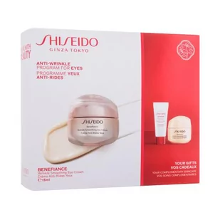 Shiseido Benefiance Anti-Wrinkle Program For Eyes zestaw Krem pod oczy 15 ml + serum do twarzy 5 ml + krem do twarzy na dzień 15 ml dla kobiet - Zestawy kosmetyków damskich - miniaturka - grafika 1