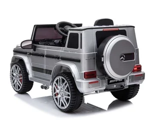 Mercedes G63 AMG Srebrny Lakier /bbh0003 - Pojazdy elektryczne dla dzieci - miniaturka - grafika 5