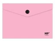 Teczki i skoroszyty - Mp Main Paper Teczka kopertowa A6 na zatrzask różowa - miniaturka - grafika 1