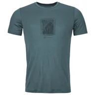 Koszulki sportowe męskie - Koszulka męska Ortovox 120 Cool Tec Mtn Cut Ts M Rozmiar: XL / Kolor: niebieski/szary - miniaturka - grafika 1