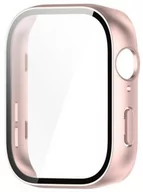 Akcesoria do smartwatchy - Bizon Etui Case+Glass Watch do Huawei Watch Fit 3, różowe - miniaturka - grafika 1