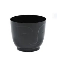 Donice - Osłonka Atena 16,5 cm czarny - miniaturka - grafika 1