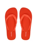 Klapki i japonki męskie - Calvin Klein Japonki Logo Strap HM0HM02105 Pomarańczowy - miniaturka - grafika 1