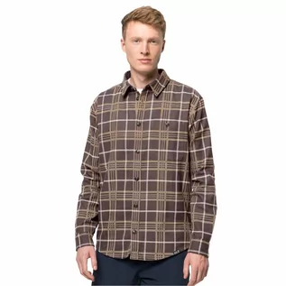 Koszule męskie - Męska koszula flanelowa CABIN VIEW SHIRT M dark oak checks - grafika 1