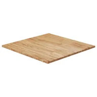 Blaty meblowe i parapety okienne - Kwadratowy blat do stolika, jasnobrązowy, 90x90x1,5 cm, dębowy - miniaturka - grafika 1
