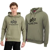 Odzież taktyczna i umundurowanie - Bluza z kapturem Alpha Industries Basic 178312 11 - Oliwkowa XL - miniaturka - grafika 1