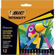 Przybory szkolne - BIC Pisaki 12 kolorów Bc Intensity pudełko - miniaturka - grafika 1