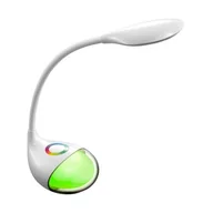 Lampy stojące - Zuma Line Aura LED lampka biurkowa biała Q10A - miniaturka - grafika 1