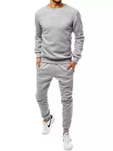 Dres męski jasnoszary Dstreet AX0378-L - Dresy męskie - miniaturka - grafika 1