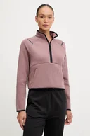 Bluzy damskie - Under Armour bluza Unstoppable damska kolor brązowy gładka 6003671 - miniaturka - grafika 1