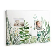 Tablice i flipcharty - Kolorowy Organizer - Tablica Korkowa z Pinezkami - Akwarela liście 60x40 cm - miniaturka - grafika 1