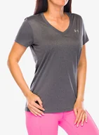 Koszulki i topy damskie - Koszulka damska Under Armour Tech SSV Solid - c.heather/metallic - miniaturka - grafika 1