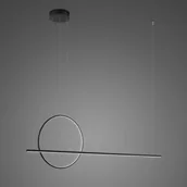 Lampy sufitowe - Lampa wisząca LINEA No.2 120 Φ40 cm czarna 4k Altavola Design - miniaturka - grafika 1