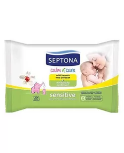 SEPTONA Septona baby chusteczki nawilżane dla dzieci Sensitive x 20 szt - Chusteczki nawilżane - miniaturka - grafika 2