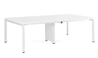 Biurka - Biurko Pason - Workstation 4 - Biały - Stelaż i Blat - 240x140 cm - YZ-02 Biały - miniaturka - grafika 1