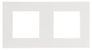 EFAPEL QUADRO45 RAMKA 2-KROTNA BIAŁY 45920 TBR - Klawisze i ramki - miniaturka - grafika 1
