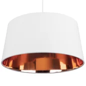 Lampy sufitowe - Beliani Lampa wisząca biała/złota KALLAR - miniaturka - grafika 1