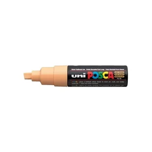 Marker z farbą plakatową ścięty 8,0mm UNI POSCA PC-8K jasny pomarańczowy NR 54 1szt. /UNPC8K/6JPO/ /138472/ - Markery permanentne - miniaturka - grafika 1