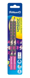 Ołówek Combino pink BL 2szt) - Przybory szkolne - miniaturka - grafika 1