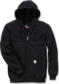 Bluzy męskie - Carhartt Bluza Carhartt Midweight Hooded ZIP Black - miniaturka - grafika 1