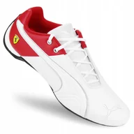 Sneakersy męskie - Buty męskie Sportowe skórzane Puma Ferrari Future Cat Sneakersy białe 42,5 - miniaturka - grafika 1