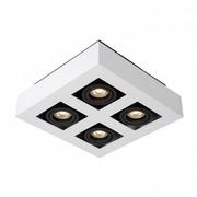 Lampy sufitowe - Italux Plafon CASEMIRO kol biały czarny IT8001S4-WH/BK) - miniaturka - grafika 1