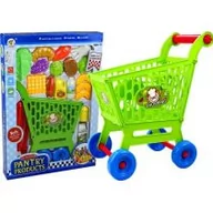 Zabawy w naśladowanie dorosłych - Lean Toys Wózek sklepowy z artykułami spożywczymi - wysyłka w 24h !!! - miniaturka - grafika 1