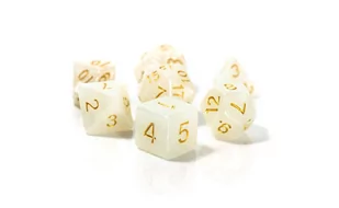 Kostki RPG Elfy Thalmoru Zestaw 7 Perłowych Kości - Gry planszowe - miniaturka - grafika 1