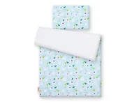 Pościel dla dzieci - Pościel dla niemowląt 2-częściowa bawełniana - lamy miętowe/biały - miniaturka - grafika 1