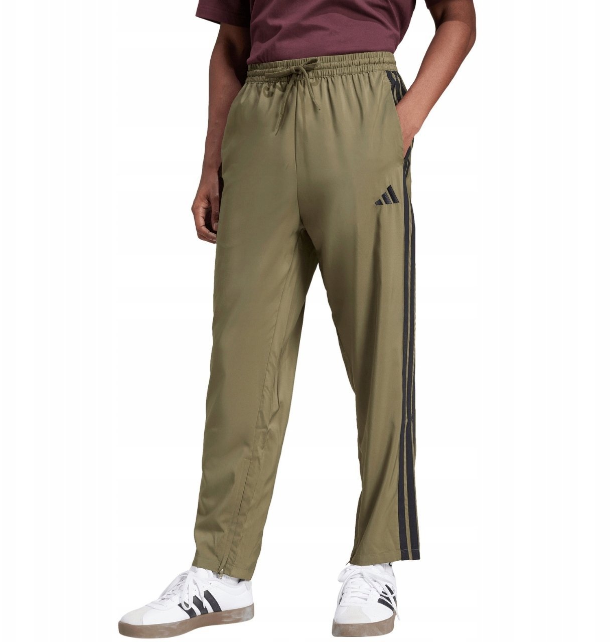 Adidas adidas Essentials 3-Stripes Stanford Open Hem oliwkowe JE6401 S