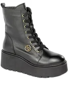 Botki damskie - Trzewiki Karino 4484 076F Czarny lico - KARINO - miniaturka - grafika 1