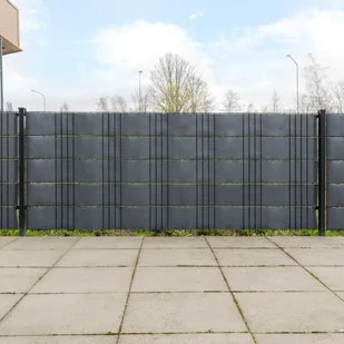 vidaXL vidaXL Parawany balkonowe, 10 szt., antracytowe, 255x19 cm, rattan PE - Parawany - miniaturka - grafika 1