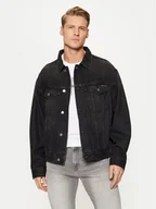 Kurtki męskie - Calvin Klein Jeans Kurtka jeansowa Relaxed Denim Jacket J30J327024 Czarny Regular Fit - miniaturka - grafika 1