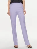 Spodnie damskie - Fracomina Spodnie materiałowe FR24SV2011W67401 Fioletowy Regular Fit - miniaturka - grafika 1