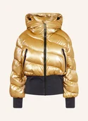 Kurtki narciarskie - Goldbergh Kurtka Narciarska Z Puchu Fusilli gold - miniaturka - grafika 1