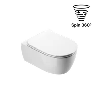 Miski WC - Excellent Doto D 54 Spin 360 miska WC wisząca, bezrantowa, biały połysk - miniaturka - grafika 1