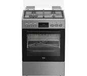 Kuchenki gazowo-elektryczne - Beko FBMA61330GXDT Termoobieg - miniaturka - grafika 1