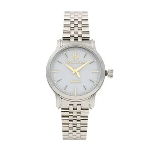 Zegarek Zegarek Maserati - R8853118519 Silver/White - Zegarki damskie - miniaturka - grafika 1