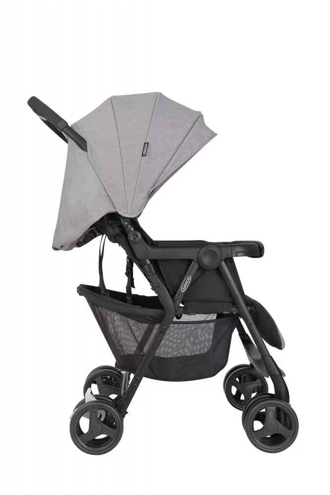Graco, wózek bliźniaczy Duorider ( od urodzenia do ok. 3 lat; max. 15 kg na każde siedzisko), Steeple Gray
