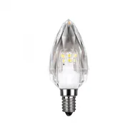 Żarówki LED - Kryształowa żarówka E14 C37 LED 4W 4000K 500 lm świeczka - miniaturka - grafika 1