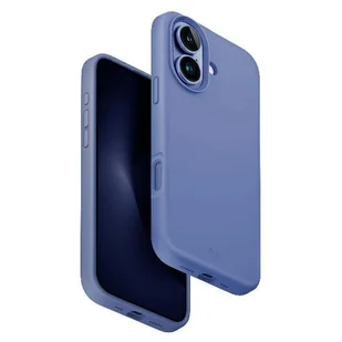 UNIQ etui Lino Hue iPhone 16 6.1" Magclick Charging niebieski/pearl blue - Etui i futerały do telefonów - miniaturka - grafika 1
