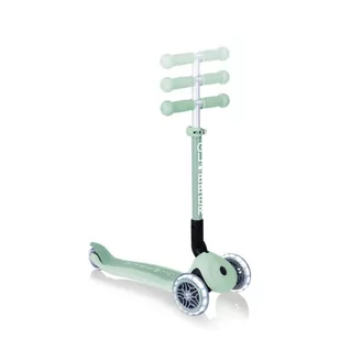 Hulajnoga 3-kołowa Globber Foldable Lights ECOlogic Pistachio Jr (kolor Zielony) - Hulajnogi - miniaturka - grafika 1