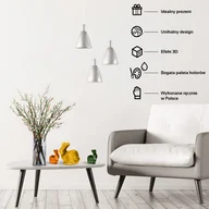 Świece - Świeca Królik Low-Poly Zestaw 1L+2S, żółta, pomarańczowa, ciemnozielona - miniaturka - grafika 1