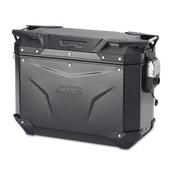 Kufry i sakwy motocyklowe - Kufer Boczny Givi Trekker Outback EVO Czarne Aluminium - miniaturka - grafika 1