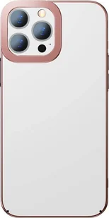 Baseus Przeźroczyste Etui Baseus Glitter do iPhone 13 Pro Max różowe standard - Etui i futerały do telefonów - miniaturka - grafika 1