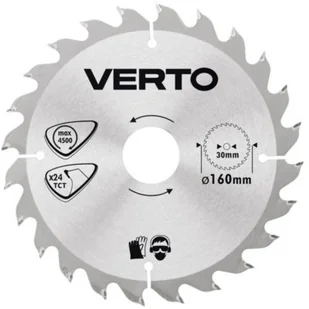 Verto TARCZA PILARKI 160X20 24 ZĘBY (61H118) - Tarcze do pił - miniaturka - grafika 1