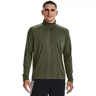 Koszulki męskie - Under Armour UA Tech 2.0 zamek błyskawiczny 1/2, morski OD zielony/czarny, rozmiar 3XL - miniaturka - grafika 1